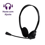 Ficha técnica e caractérísticas do produto Microfone Headphone Headset Preto 0010 - Bright