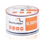 Ficha técnica e caractérísticas do produto Midia DVD+R Dual Layer 08X - 50 UN. Shrink Imprimivel Branco DV047 Multilaser