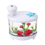 Ficha técnica e caractérísticas do produto Mini Umidificador Fish Tank Luz Desk vaporizador USB Lamp bonito Iluminação Home Decor Olhos-Friendly