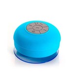 Mini Caixa de Som Portatil com Transmissão Via Bluetooth a Prova D´agua - AZUL