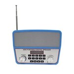 Ficha técnica e caractérísticas do produto Mini Caixa Som Portátil Ws-1813 Bluetooth Usb Mp3 Radio Azul