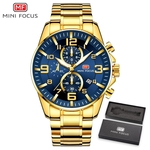 Ficha técnica e caractérísticas do produto MINI FOCO Homens Relógios Top Marca de luxo Chronograph Moda Waterproof Men Watch Men Sports relógio de quartzo