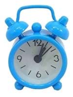Ficha técnica e caractérísticas do produto Mini Relógio Despertador M Azul com Alarme