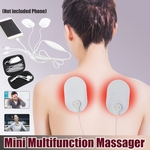 Ficha técnica e caractérísticas do produto Mini terapia de acupuntura telefone massager do corpo protable conexão elétrica celulares músculo volta pescoço ombro relaxar massageador novo