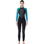 Ficha técnica e caractérísticas do produto 3MM Diving Suit Mulheres Siamese Long Sleeve Quente Outdoor Coldproof Inverno Fato de Mergulho