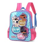 Ficha técnica e caractérísticas do produto Mochila Escolar Infantil LOL - Azul - Luxcel