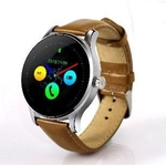 Monitor cardíaco compatível com Android IOS Phone Remote Camera Round super slim Waterof K88H smart watch