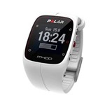 Monitor Cardíaco M400 Polar Gps Display de Alta Resolução Bluetooth Recarregável Branco