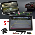 Ficha técnica e caractérísticas do produto Monitor de carro à prova d 'água Hedrest 5 polegadas LCD Display Rear View Camera Backup 170 Graus Lens Estacionamento Reversa Cam Night Vision