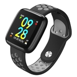 Ficha técnica e caractérísticas do produto Monitor de relógio inteligente pulseira impermeável esportes pulseira rastreador de fitness