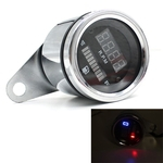 Ficha técnica e caractérísticas do produto Motocicleta Medidor odómetro Modificado LED Digital Display Tachometer 2 em 1 calibre Fule