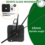 Ficha técnica e caractérísticas do produto 1 Conjunto de 15mm Eixo Relógio De Quartzo De Madeira Hora Minuto Segunda Mão Relógio Kit de Movimento Acessórios