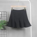 Ficha técnica e caractérísticas do produto Mulheres Casual cintura alta Verão Safty Grande Hem Flouncing saia Casual skirt