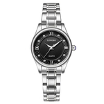 Ficha técnica e caractérísticas do produto Assista Mulheres Casual relógio de quartzo Stainless Steel Watchband Casal Moda relógio de pulso de Negócios