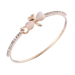 Ficha técnica e caractérísticas do produto Mulheres Clover Bracelet elegantes senhoras toda a partida Roupa Bangle Bracelet