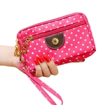 Ficha técnica e caractérísticas do produto Mulheres Cosmetic Bag Moda Canvas Handbag Clutch Bag Zipper Coin Purse Alterar Carteira Gostar