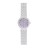 Ficha técnica e caractérísticas do produto Mulheres De Luxo Rhinestone Round Dial Banda De Aço Inoxidável Analógico Relógio De Quartzo