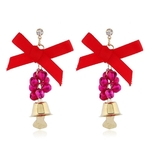 Ficha técnica e caractérísticas do produto Mulheres de Natal 1pair novo do Natal Brincos Gota Dangle Ear Stud Ear Hook presentes jóias Brincos Xmas Brincos