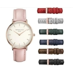 Ficha técnica e caractérísticas do produto Mulheres Homens Marca Casual Simples Quartz Analog Watch Band Relógios de pulso