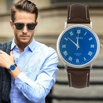 Ficha técnica e caractérísticas do produto Mulheres Moda Analog Sports Luxo Leather Strap Quartz Mens rel¨®gio de pulso BU