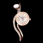 Ficha técnica e caractérísticas do produto Mulheres Moda Feminina Waterproof Pequeno Dial bracelete relógio de pulso Jóias