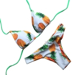 Ficha técnica e caractérísticas do produto Mulheres Sexy bonito Pineapple Impressão Bikini Set Swimwear Gostar