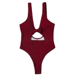 Mulheres Sexy Sem Encosto Bowknot One-piece Swimwear Monokini Biquíni Verão Desgaste Da Praia