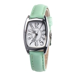 Ficha técnica e caractérísticas do produto Mulheres Vintage Retângulo Dial Faux Leather Belt Analog Quartz Wrist Watch Gift