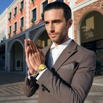 Ficha técnica e caractérísticas do produto Multifuncional clássico Moda Homens de negócio de relógios de luxo masculino relógio de quartzo