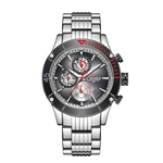 Ficha técnica e caractérísticas do produto Naviforce Men Quartz Relógio de pulso Data Chronograph Waterproof Luminous Stainless Watch Negócios Aço