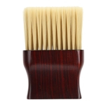 Ficha técnica e caractérísticas do produto Neck Duster Brush, Professional Soft Cleaning Hair Sweep Brush, Natural Fiber Wooden Handle Broken Hairbrush, Barber Shop and Salon Shaving Brush for