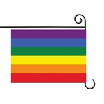 Ficha técnica e caractérísticas do produto New Fashion Início Jardim Acessórios 30 * 45 Centímetros Bandeira De Poliéster Bandeira Do Arco-íris (cor: Multicolor)