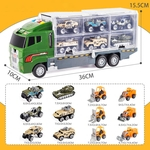 Ficha técnica e caractérísticas do produto Niceday Alloy Large Storage Container Truck Crianças Veículo Mini salvamento da emergência do carro de bombeiros Set Toy
