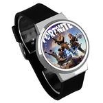 Ficha técnica e caractérísticas do produto Moda letra impressa Fortnite toque de pulso Tela Observação casual relógios eletrônicos Men's Wristwatch