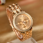 Ficha técnica e caractérísticas do produto Niceday Mulheres Stylish Exquisite Alloy pulseira do relógio elegante relógio de quartzo