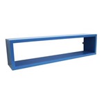 Ficha técnica e caractérísticas do produto Nicho Decorativo de Parede Azul Claro 60x15x12cm