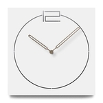 Ficha técnica e caractérísticas do produto Nordic Modern Madeira Relógio De Parede Sala criativa Simples Europa silencioso Handmade Quartz MDF Praça Madeira Pendurar Clocks Branco