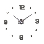 Ficha técnica e caractérísticas do produto Nova casa venda decoração relógio de parede circular modernos grandes relógios 3d diy acrílico espelho de quartzo etiqueta relógio de presente