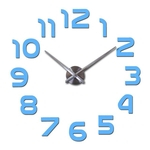 Ficha técnica e caractérísticas do produto Nova venda quente relógio de parede relógio relógios estilo antigo moderna casa decoração 3d espelho acrílico adesivos DIY Quartz Vivo
