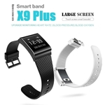Novo relógio inteligente X9Plus pressão arterial inteligente banda Pulseira Heart Rate Monitor oxigênio do sangue sem fio aptidão para iOS Android Smart Phones IP67 à prova d'água