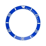 Ficha técnica e caractérísticas do produto Novos Cerâmica Assista Relógio de pulso moldura Inserir loop Peças de Reposição (azul)