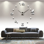 Ficha técnica e caractérísticas do produto Novos parede relógio relógio adesivos relógios casa decoração moderna quartzo 3d adesivo acrílico mirrorr