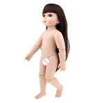 Ficha técnica e caractérísticas do produto Npk Adorável 45 Cm Diy Plástico Articulado Nude Corpo Para 18 Polegada Bjd Menina Bonecas