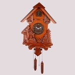 Ficha técnica e caractérísticas do produto O relógio de cuco, sala relógio de parede do escritório, relógio de parede de madeira, relógio de parede hora
