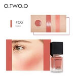 Ficha técnica e caractérísticas do produto O.TWO.O maquillage visage liquide fard à joues élégant soyeux Paleta de cora 6 couleurs longue durée naturel joue cora maquillage du visage