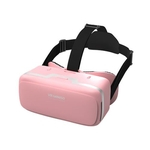Óculos de realidade virtual 3D, Modelo G04.Cor Rosa. Composição: ABS, lentes em resina