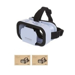 Óculos de realidade virtual 3D, Modelo VR Glass,G05A.Cor Azul. Composição: ABS, lentes em resina