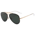 Ficha técnica e caractérísticas do produto Óculos de Sol Ray Ban Blaze Aviador Dourado RB3584N Tam. 61