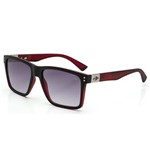 OCULOS SOL MORMAII CAIRO M0075AFT33 PRETO PAREDE COM VERMELHO FOSCO LENTE CINZA - Mormaii