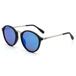 OCULOS SOL MORMAII CALI M0077A1497 PRETO FOSCO LENTE AZUL ESPELHADA - Mormaii